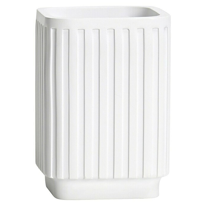 Camargue Stricia Zahnputzbecher (Polyresin, Weiß) | BAUHAUS