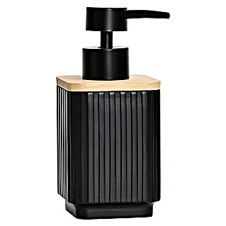 Camargue Stricia Seifenspender (Polyresin, Schwarz/Bambus)