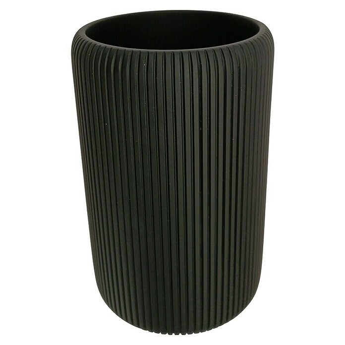 Camargue Plissee Lonček za zobne ščetke  (Smola, Črna) | 3715 - Einzelaccessoires | DADD - Accessoires | DAD - Badausstattung | DA - Badausstattung/Bäderwelt | D - Sanitär | BAUHAUS
