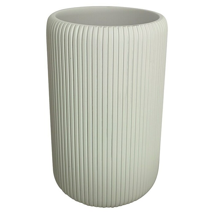 Camargue Plissee Lonček za zobne ščetke  (Smola, Bela) | 3715 - Einzelaccessoires | DADD - Accessoires | DAD - Badausstattung | DA - Badausstattung/Bäderwelt | D - Sanitär | BAUHAUS
