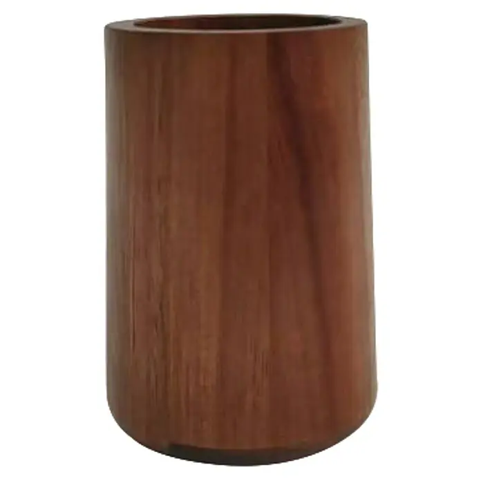 Camargue Zahnputzbecher Akazie - Holz, Akazie - Brauner zylindrischer Utensilienhalter aus Holz.