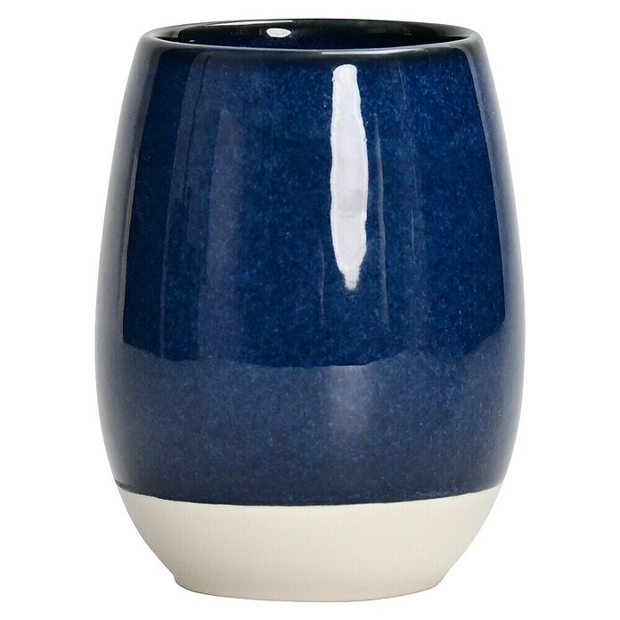 Camargue Zahnputzbecher Maritim (Keramik, Blau/Beige) | BAUHAUS