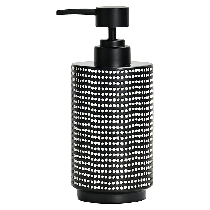Camargue Punti Seifenspender (Polyresin, Schwarz/Weiß) | BAUHAUS