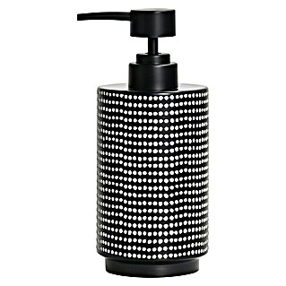 Camargue Punti Seifenspender (Polyresin, Schwarz/Weiß)