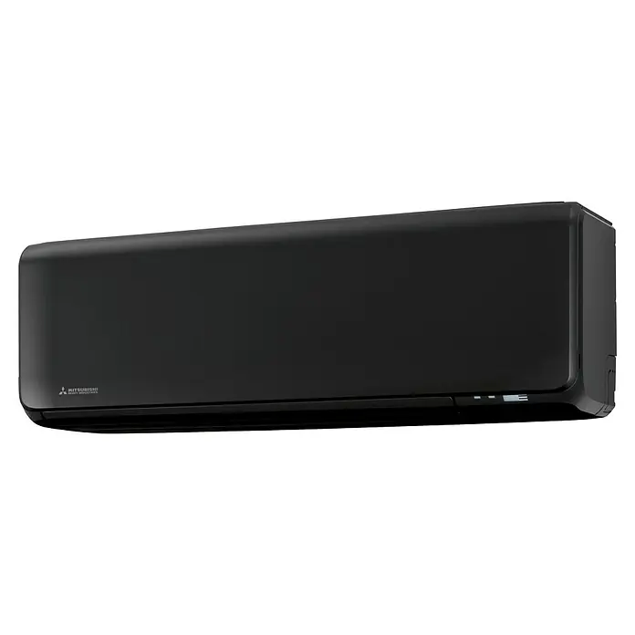 Mitsubishi Aire acondicionado Inverter SRK50ZT-WF - 5.000 W, 5.800 W, Tamaño de la estancia: 40 m² - 50 m², Negro - Elegante aire acondicionado negro Mitsubishi Heavy Industries de pared para climatización.