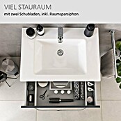 Camargue Star Waschtischunterschrank (69,4 x 48,9 x 51,8 cm, Schwarz, Ohne Beleuchtung) | BAUHAUS