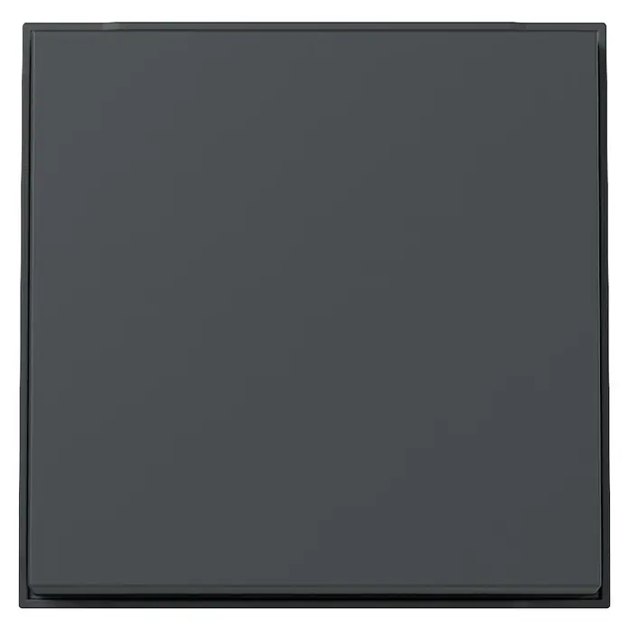 Gira Universalwippe TX_44 329667 - Anthrazit, Kunststoff, Unterputzmontage - Dunkelgrauer, quadratischer Elektroschalter mit mattem Finish.