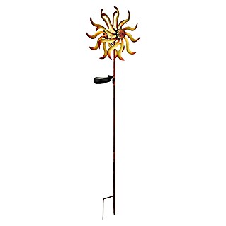 Globo Dekorativna solarna svjetiljka (D x Š x V: 220 x 120 x 920 mm, Topla bijela, IP44, Zlatna)