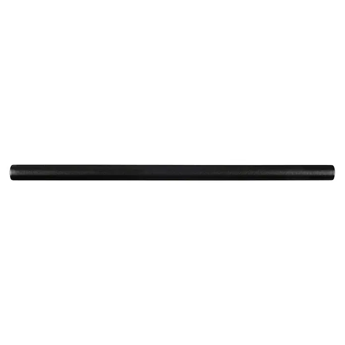 Rei Tirador para muebles - Distancia entre orificios: 160 mm, Acero, Negro, Redonda, L x An x Al: 220 x 12 x 32 mm - Cilindro negro texturizado.