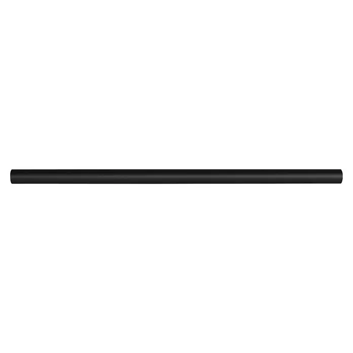 Rei Möbelgriff - Lochabstand: 160 mm, Stahl, Schwarz, Rund, L x B x H: 220 x 12 x 32 mm - Mattschwarzes Rohr.