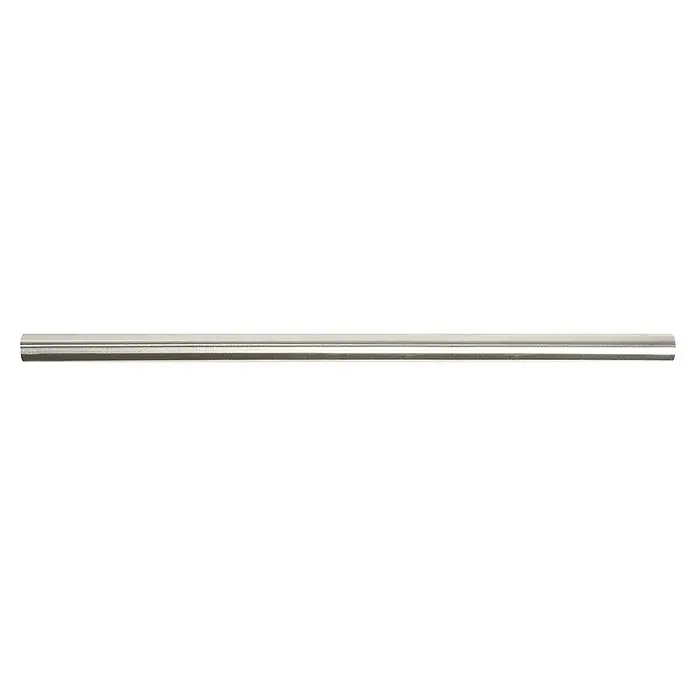 Rei Möbelgriff - Lochabstand: 192 mm, Stahl, Nickel, Rund, L x B x H: 260 x 12 x 32 mm - Gebürsteter silberner Metallstab.