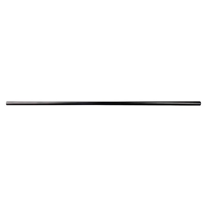 Rei Möbelgriff - Lochabstand: 356 mm, Stahl, Schwarz, Rund, L x B x H: 425 x 12 x 32 mm - Ein dunkler, glatter zylindrischer Stab mit subtilen Reflexionen.