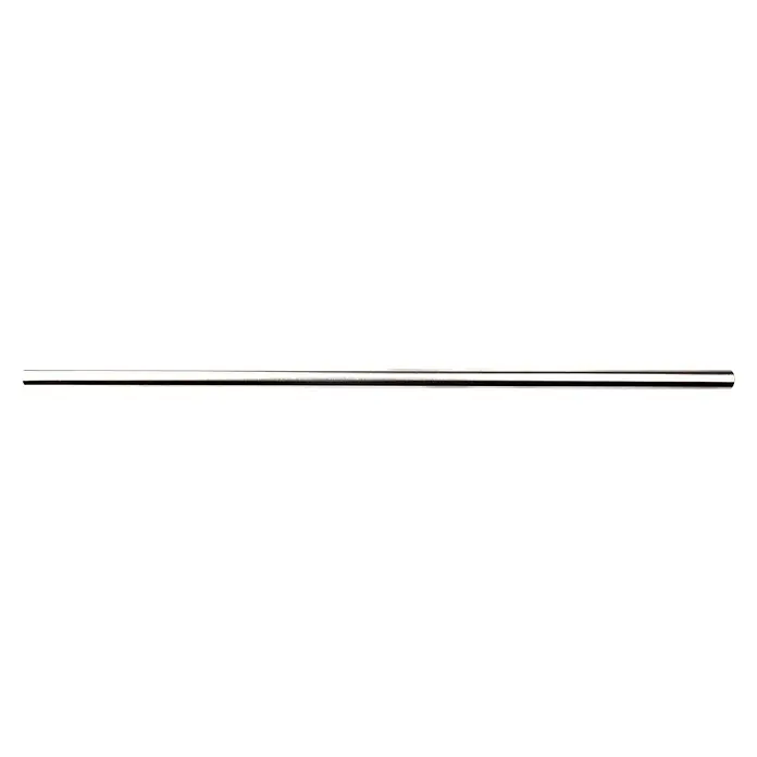 Rei Möbelgriff - Lochabstand: 356 mm, Stahl, Edelstahl, Rund, L x B x H: 425 x 12 x 32 mm - Lange, glänzende, silberfarbene Metallstange.
