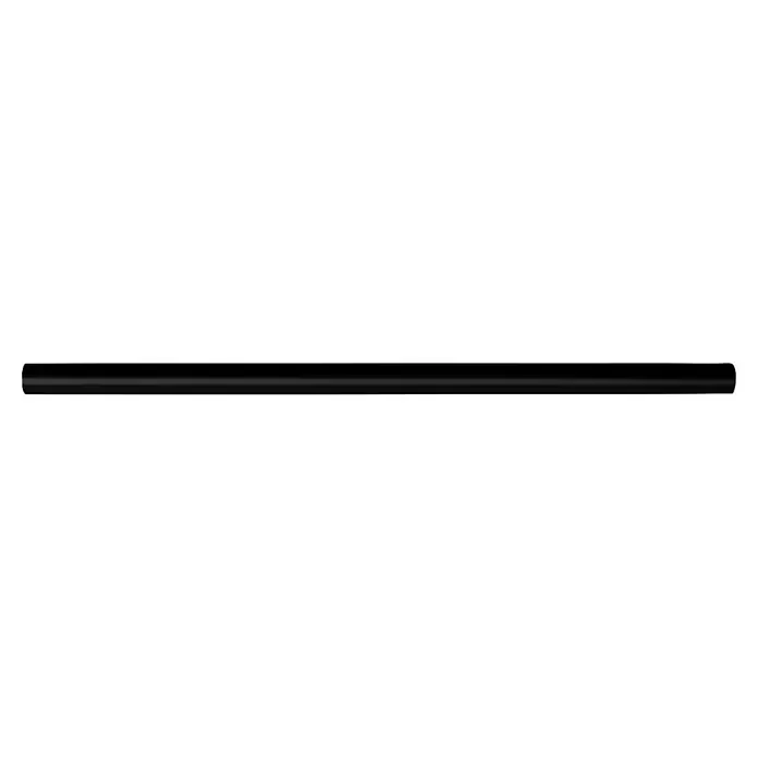 Rei Möbelgriff - Lochabstand: 192 mm, Stahl, Schwarz, Rund, L x B x H: 260 x 12 x 32 mm - Langer, schwarzer zylindrischer Stab.