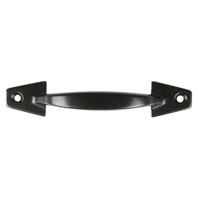 Rei Möbelgriff - Lochabstand: 96 mm, Sonstige, Schwarz, L x B x H: 108 x 21 x 25 mm - Schwarzer Metall-Zuggriff mit Befestigungslöchern an jedem Ende.