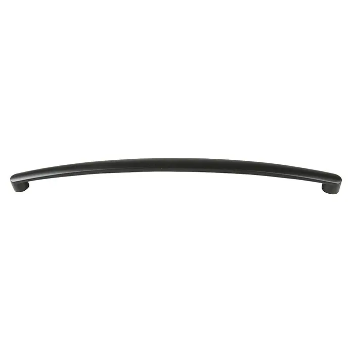 Rei Möbelgriff - Lochabstand: 224 mm, Sonstige, Schwarz, L x B x H: 235 x 12 x 25 mm - Matt-schwarzer, gebogener Schrankgriff.