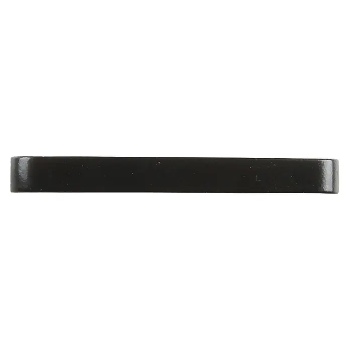 Rei Möbelgriff - Lochabstand: 64 mm, Aluminium, Schwarz - Dunkler rechteckiger Stab mit abgerundeten Kanten.