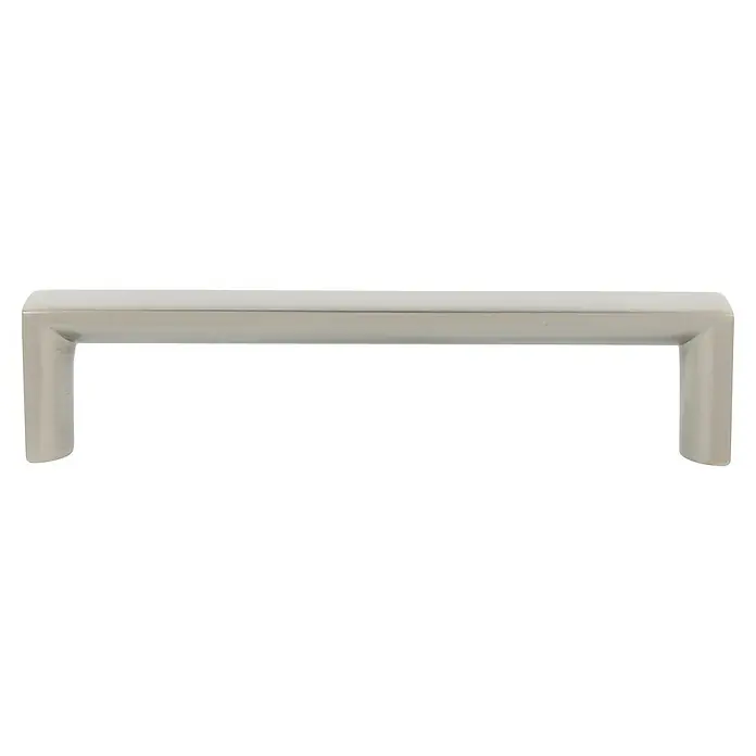 Rei Möbelgriff - Lochabstand: 128 mm, Sonstige, Nickel, L x B x H: 136 x 20 x 30 mm - Hellgrauer, U-förmiger Griff für Schränke oder Schubladen, mit seidenmattem Finish.