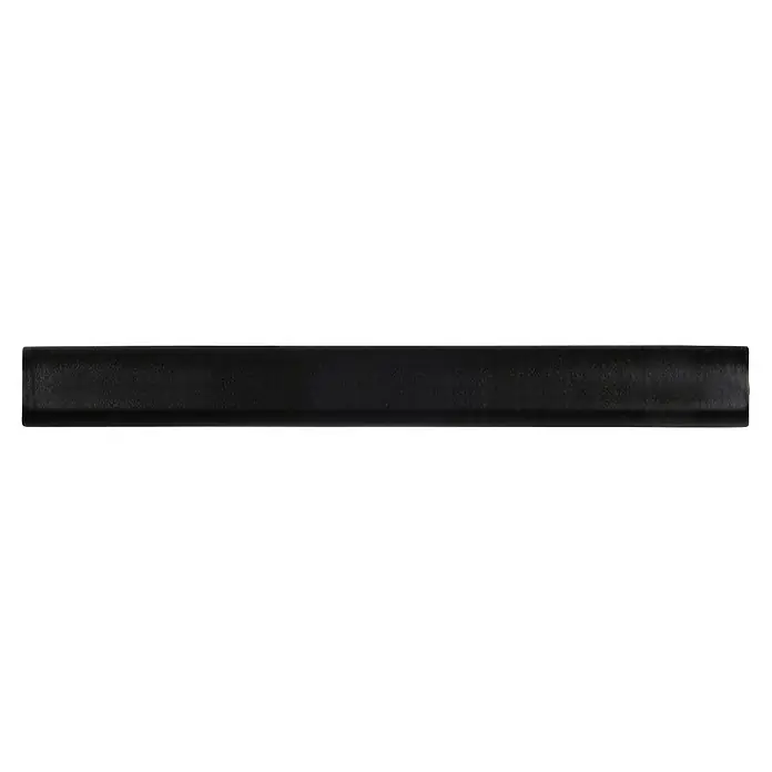 Rei Möbelgriff - Lochabstand: 96 mm, Sonstige, Schwarz, L x B x H: 129 x 15 x 24 mm - Matt schwarzer, texturierter Rechteckbalken.