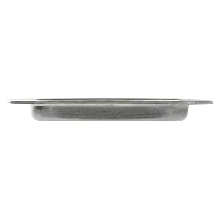Rei Möbelgriff - Stahl, Edelstahl - Metallisches, gebürstetes, flaches, rechteckiges Becken.