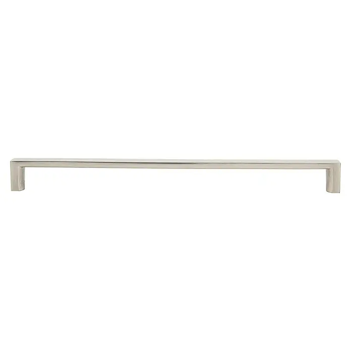 Rei Möbelgriff - Lochabstand: 256 mm, Aluminium, Nickel, L x B x H: 264 x 18 x 23 mm - Gebürsteter hellgrauer Metallstangengriff für Schränke.