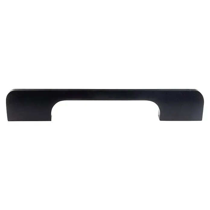 Rei Möbelgriff - Lochabstand: 128 mm, Aluminium, Schwarz, Elegant - Dunkler, U-förmiger Griff mit glatten, abgerundeten Kanten.