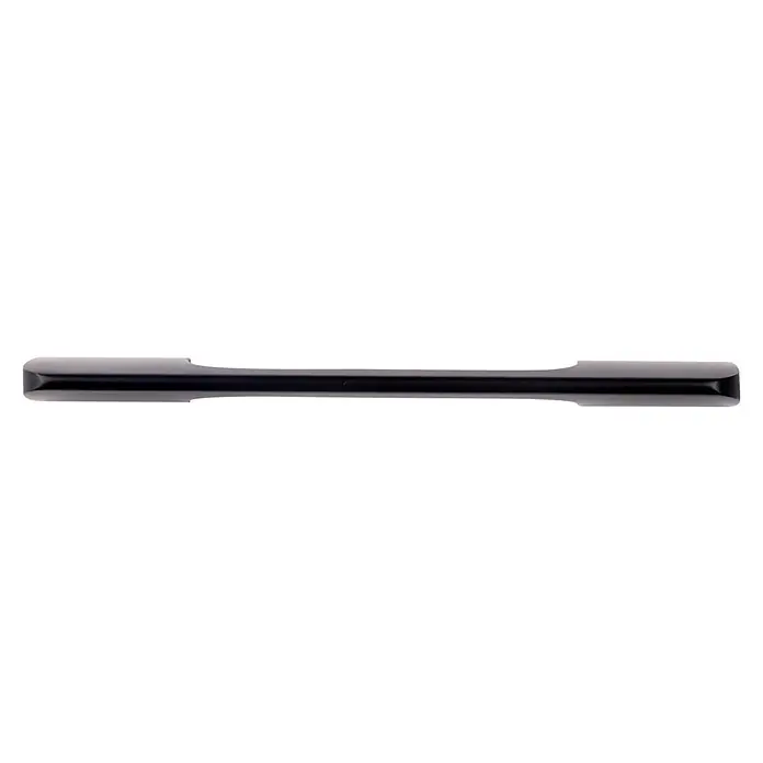 Rei Möbelgriff - Lochabstand: 128 mm, Aluminium, Schwarz, Elegant - Zugprobenstab in Knochenform, dunkelgraues Metall mit helleren Enden.