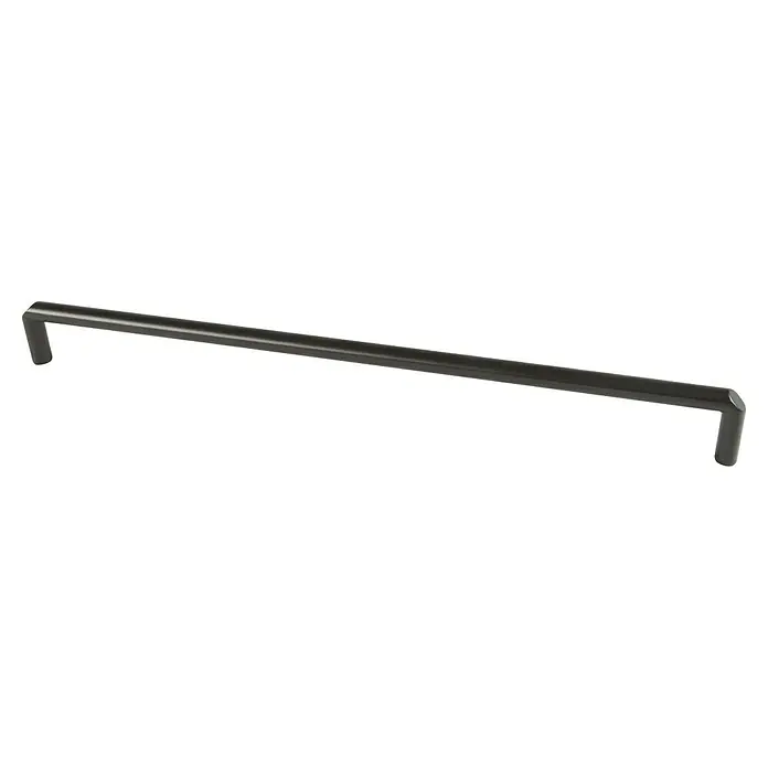 Rei Möbelgriff - Lochabstand: 320 mm, Aluminium, Schwarz, Sonstige, L x B x H: 327 x 11 x 32 mm - Langer, dunkler Schrankgriff.