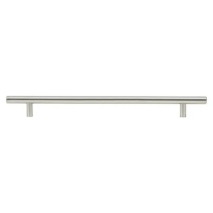 Rei Möbelgriff - Lochabstand: 224 mm, Stahl, Edelstahl, Rund, L x B x H: 276 x 12 x 32 mm - Gebürsteter Metall-Stangengriff für Schränke oder Schubladen.