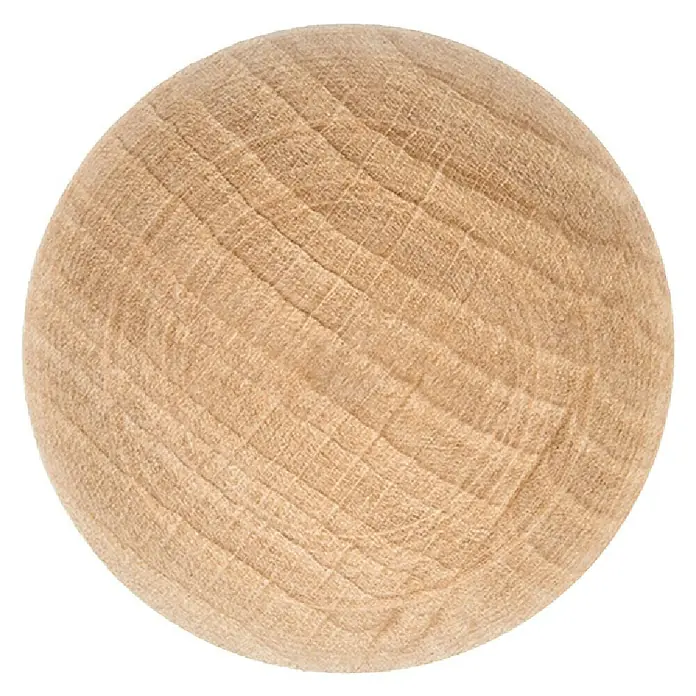 Rei Möbelknopf - Durchmesser: 30 mm, Holz, Buche - Helle Holzkugel mit sichtbarer Maserung.