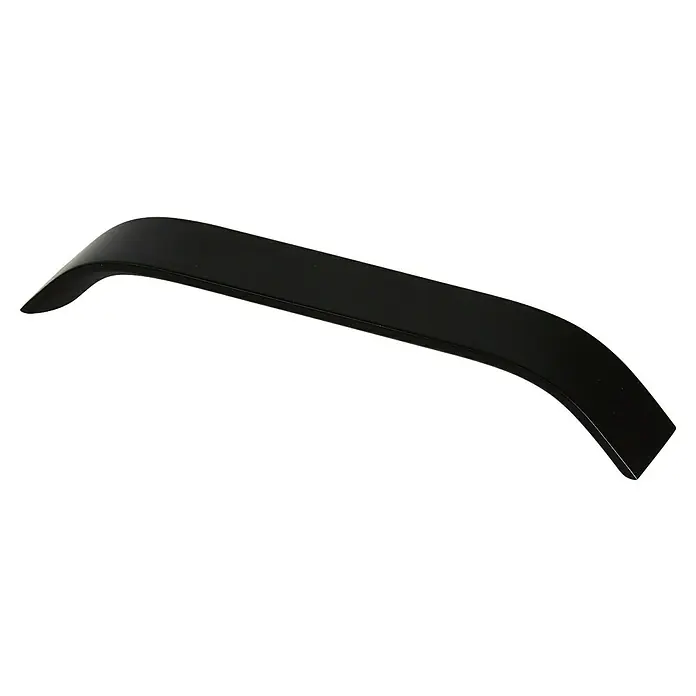 Rei Möbelgriff - Lochabstand: 160 mm, Aluminium, Schwarz, Gebogen - Schlanker, schwarzer, gebogener Möbelgriff mit matter Oberfläche.