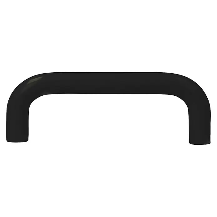 Rei Möbelgriff - Lochabstand: 64 mm, Sonstige, Schwarz, L x B x H: 72 x 8 x 27 mm - Glatter, schwarzer U-förmiger Griff für Schränke oder Möbel.