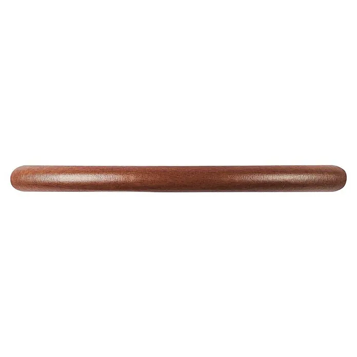 Rei Möbelgriff - Lochabstand: 96 mm, Holz, Nussbaum - Brauner, glänzender Holzstab oder Griff mit sichtbarer Holzmaserung und Textur.