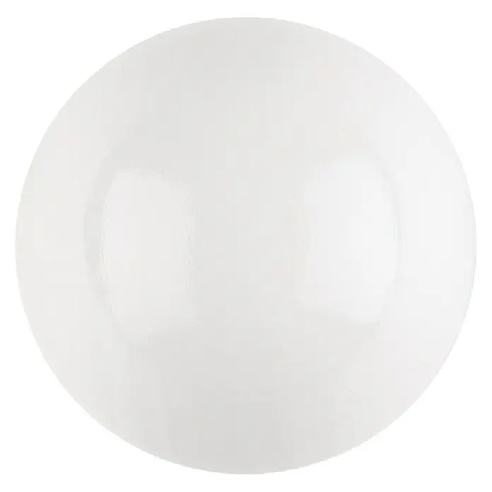 Rei Möbelknopf - Durchmesser: 28 mm, Kunststoff, Weiß - Glänzender, weißer, runder Teller.
