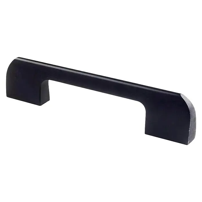 Rei Möbelgriff - Lochabstand: 96 mm, Aluminium, Schwarz, Elegant - Dunkler Stangengriff für Möbel.