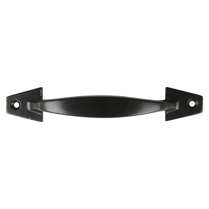 Rei Möbelgriff - Lochabstand: 235 mm, Sonstige, Schwarz - Schwarzer Metallgriff mit gekrümmtem Griff.