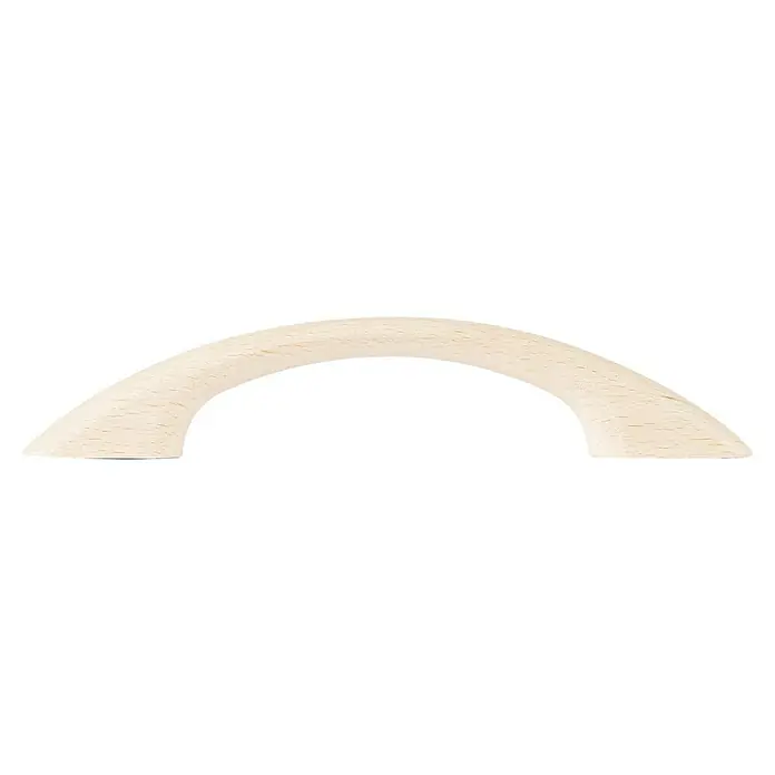 Rei Möbelgriff - Lochabstand: 96 mm, Holz, Buche - Bogenförmiger Griff aus hellem, gemasertem Holz.