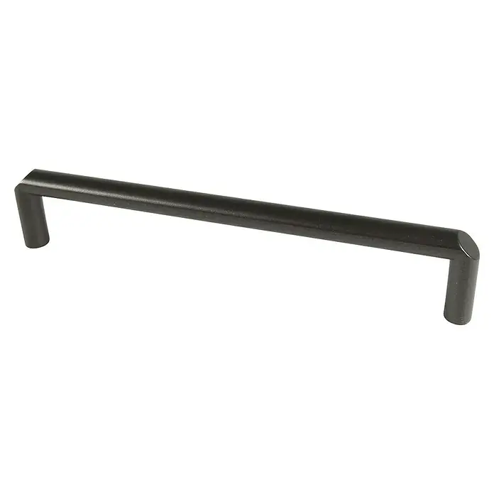 Rei Möbelgriff - Lochabstand: 160 mm, Aluminium, Schwarz, Sonstige, L x B x H: 167 x 11 x 32 mm - Dunkelgrauer, länglicher Metallgriff für Schränke oder Schubladen.