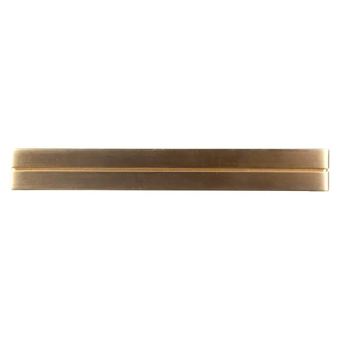 Rei Möbelgriff - Lochabstand: 96 mm, Sonstige, Gold, L x B x H: 121 x 16 x 25 mm - Goldbrauner Metallstab mit zentraler Naht.
