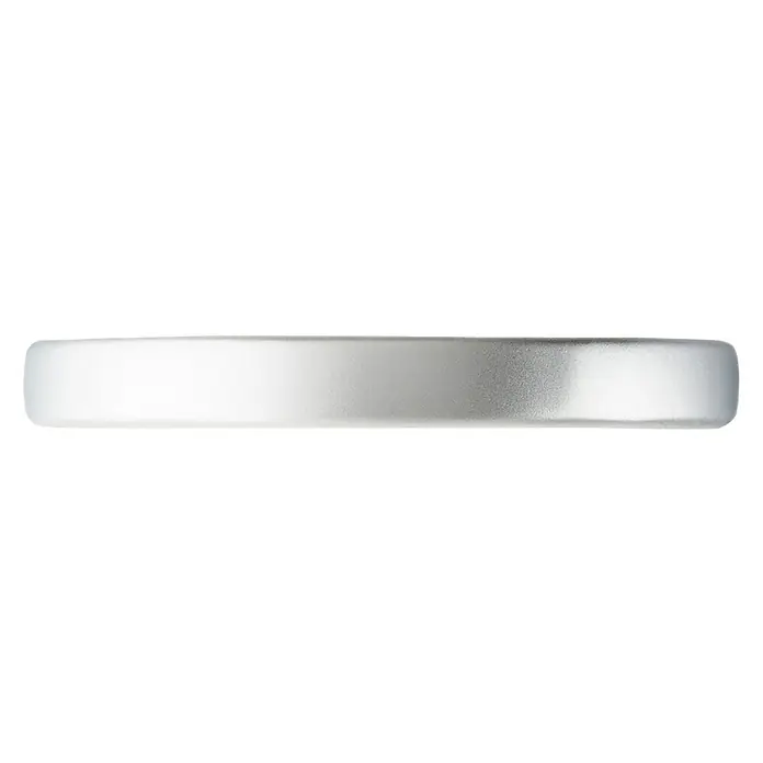 Rei Möbelgriff - Lochabstand: 64 mm, L x B x H: 80 x 11 x 24 mm, Chrom, Matt - Rechteckiger matt-silberner Metallstab.