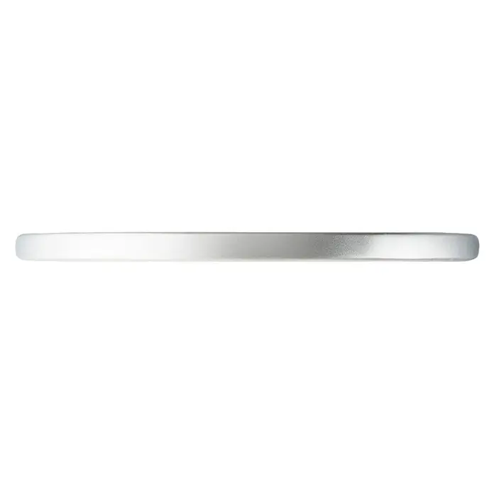 Rei Möbelgriff - Lochabstand: 128 mm, L x B x H: 153 x 11 x 28 mm, Chrom, Matt - Rechteckiger Metallstab in mattem Silber mit abgerundeten Enden.