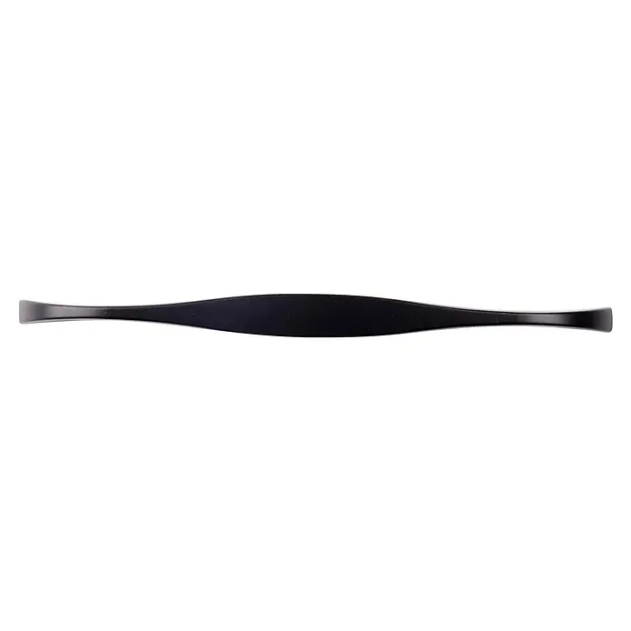 Rei Möbelgriff - Lochabstand: 192 mm, Sonstige, Schwarz, L x B x H: 230 x 16 x 25 mm - Dunkler, leicht gekrümmter Möbelgriff mit matter Oberfläche.