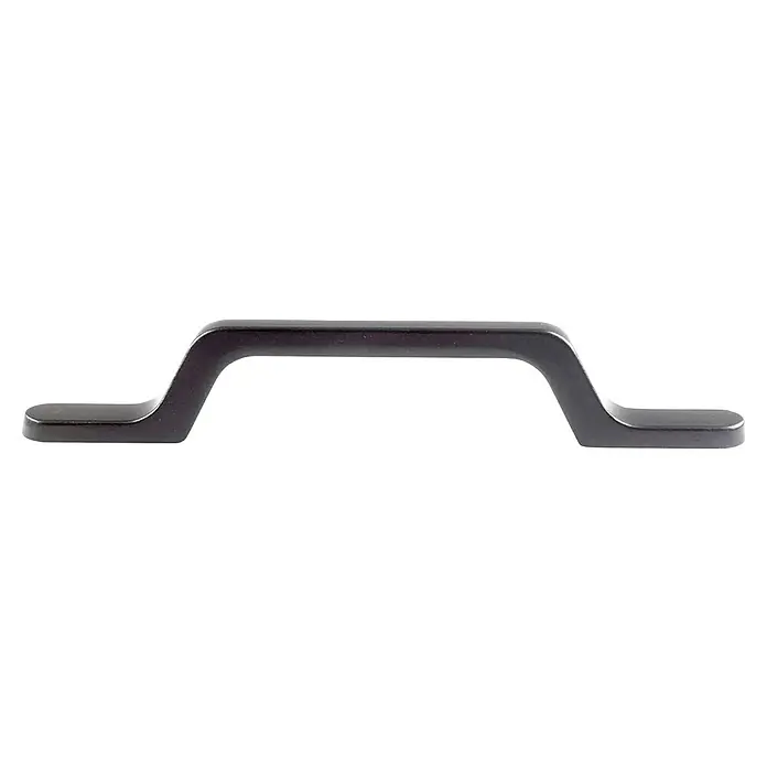 Rei Möbelgriff - Lochabstand: 96 mm, Aluminium, Graphit - Matt dunkelgrauer U-förmiger Zuggriff.