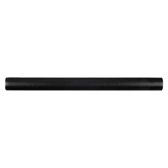 Rei Möbelgriff - Lochabstand: 96 mm, Stahl, Schwarz, Rund, L x B x H: 136 x 12 x 32 mm - Schwarzer, texturierter zylindrischer Stab, möglicherweise ein Griff oder eine Stange.