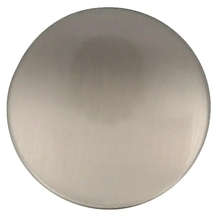 Rei Möbelknopf - Durchmesser: 24 mm, Nickel - Gebürstete satinierte Nickel-Rundabdeckung.