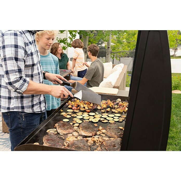 Blackstone Plancha Grill (Superficie de la parrilla (An x Pr): 91 x 55 cm, Negro, Número de quemadores: 4 ud.) | BAUHAUS