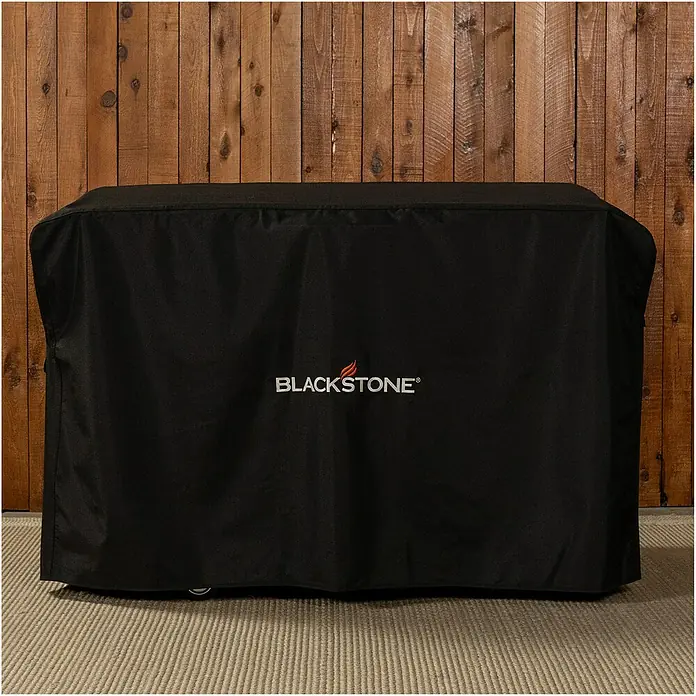 Blackstone Grill-Schutzhülle - Passend für: Blackstone Griddle 28", Polyester - Schwarze Blackstone Grillabdeckung mit Flammenlogo.