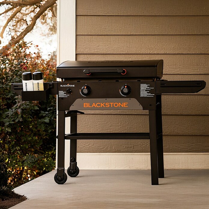 Blackstone Plancha Grill (Superficie de la parrilla (An x Pr): 73 x 46 cm, Negro, Número de quemadores: 2 ud.) | BAUHAUS
