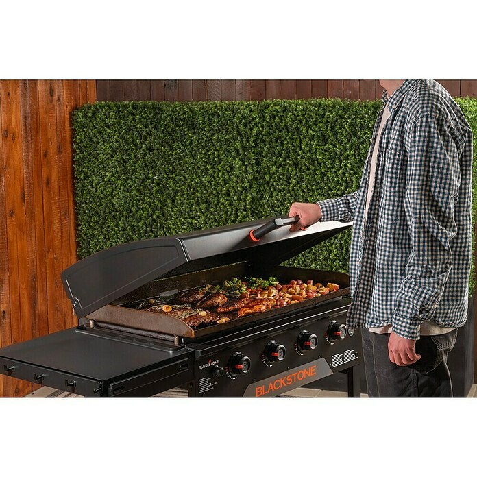 Blackstone Plancha Grill (Superficie de la parrilla (An x Pr): 91 x 55 cm, Negro, Número de quemadores: 4 ud.) | BAUHAUS