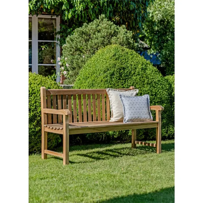 Kai Wiechmann Gartenbank - B x T x H: 110 x 65 x 92 cm, Teak, Naturbelassen